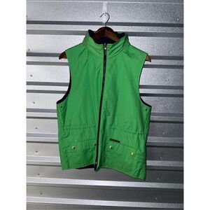 Lauren Ralph Lauren Green & Navy Reversible Gilet Vest Size L